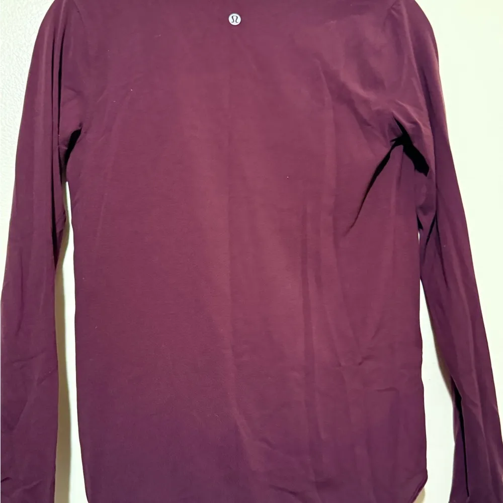 Lululemon Athletica Purple Wrap Blouse - Image 6