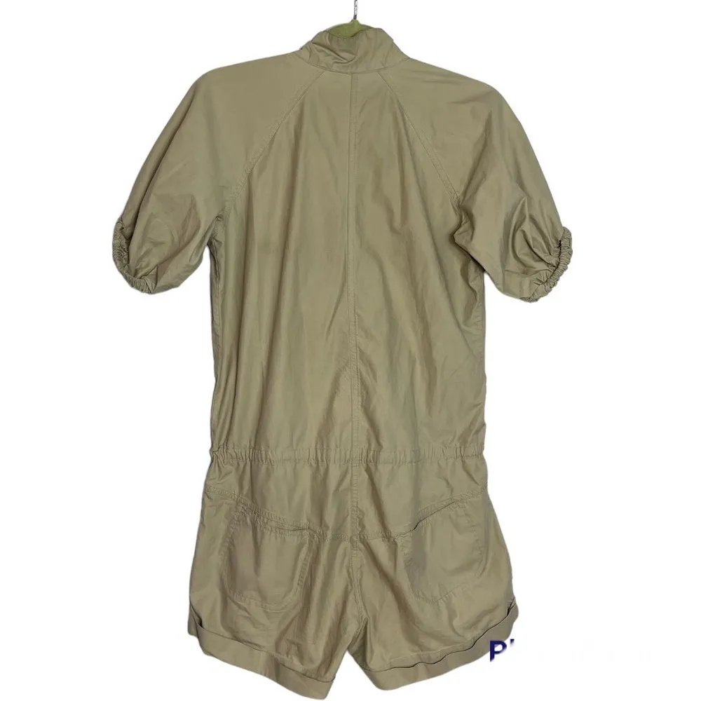 Daryl K Beige Short Sleeve Romper Size Small - Image 2