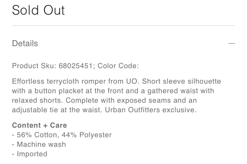 Noa Terrycloth Romper - Image 6