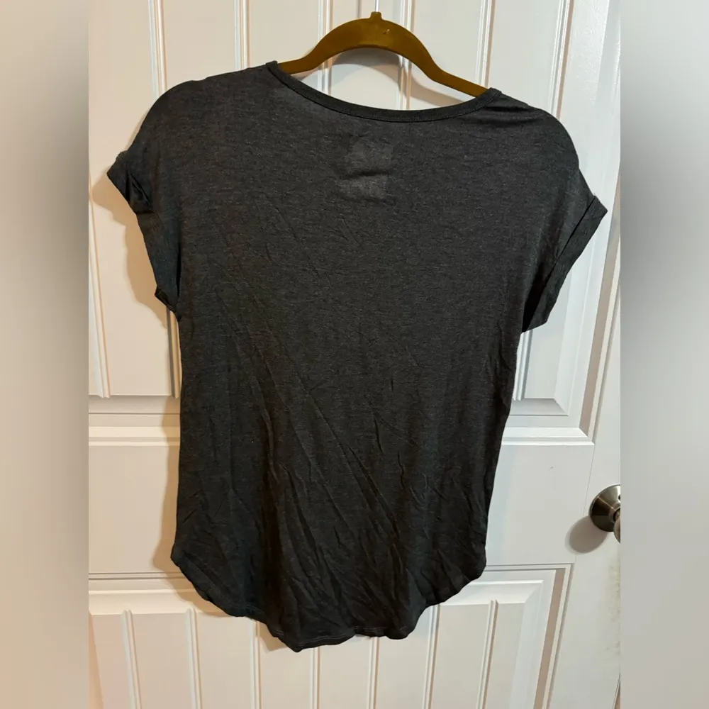 San Francisco 49ers Graphic Logo V Neck Gray - Image 6