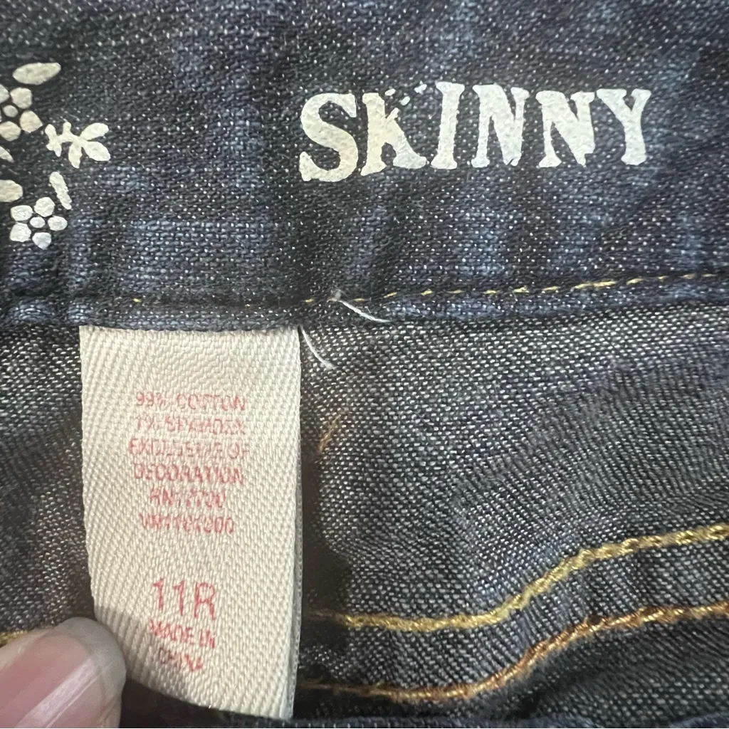 Mossimo Supply Co Jeans, Skinny, Size 11 R Blue - Image 5