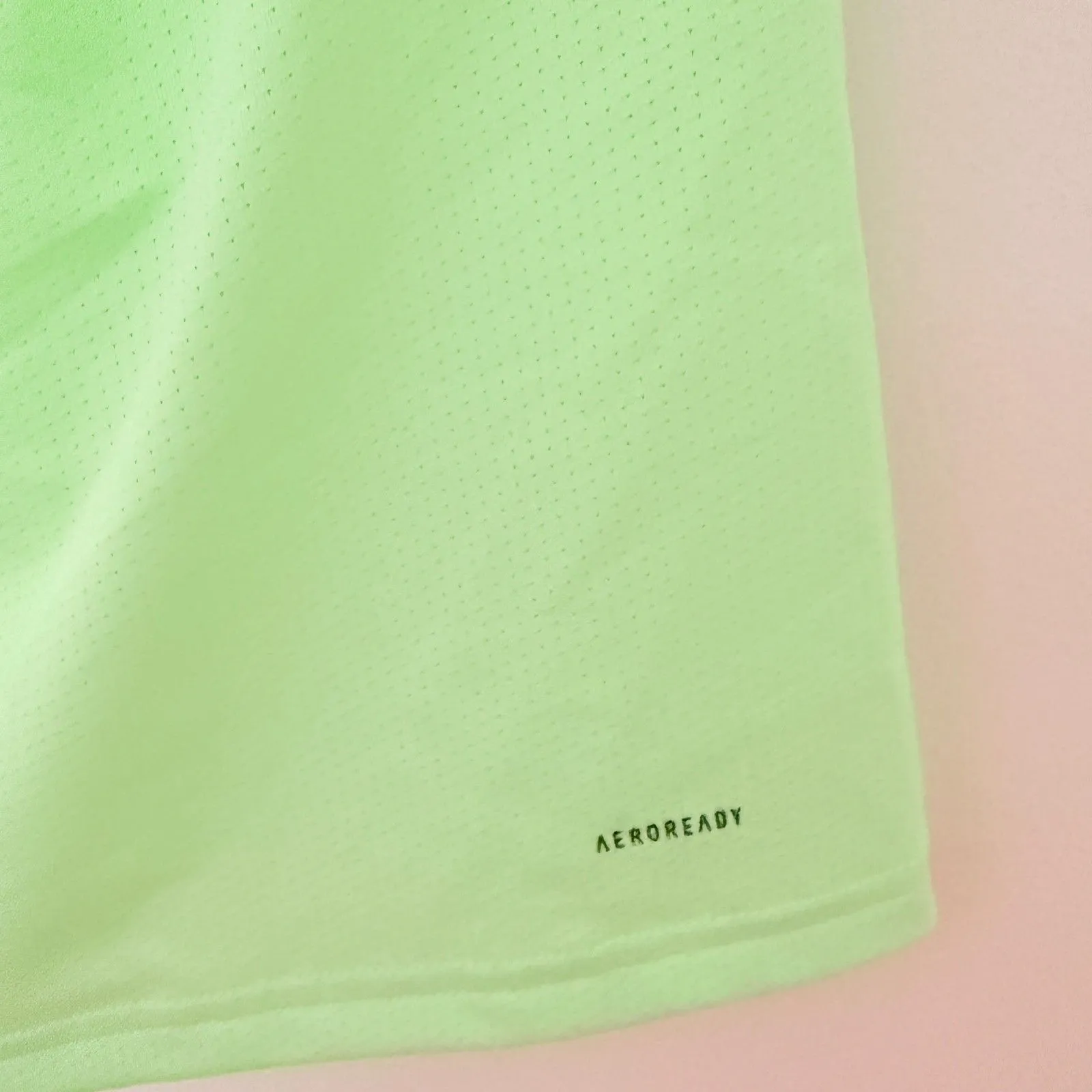 NWT Adidas WTR D4T Green Crewneck Mesh Back AEROREADY Stretch Training Tee Sz S - Image 5