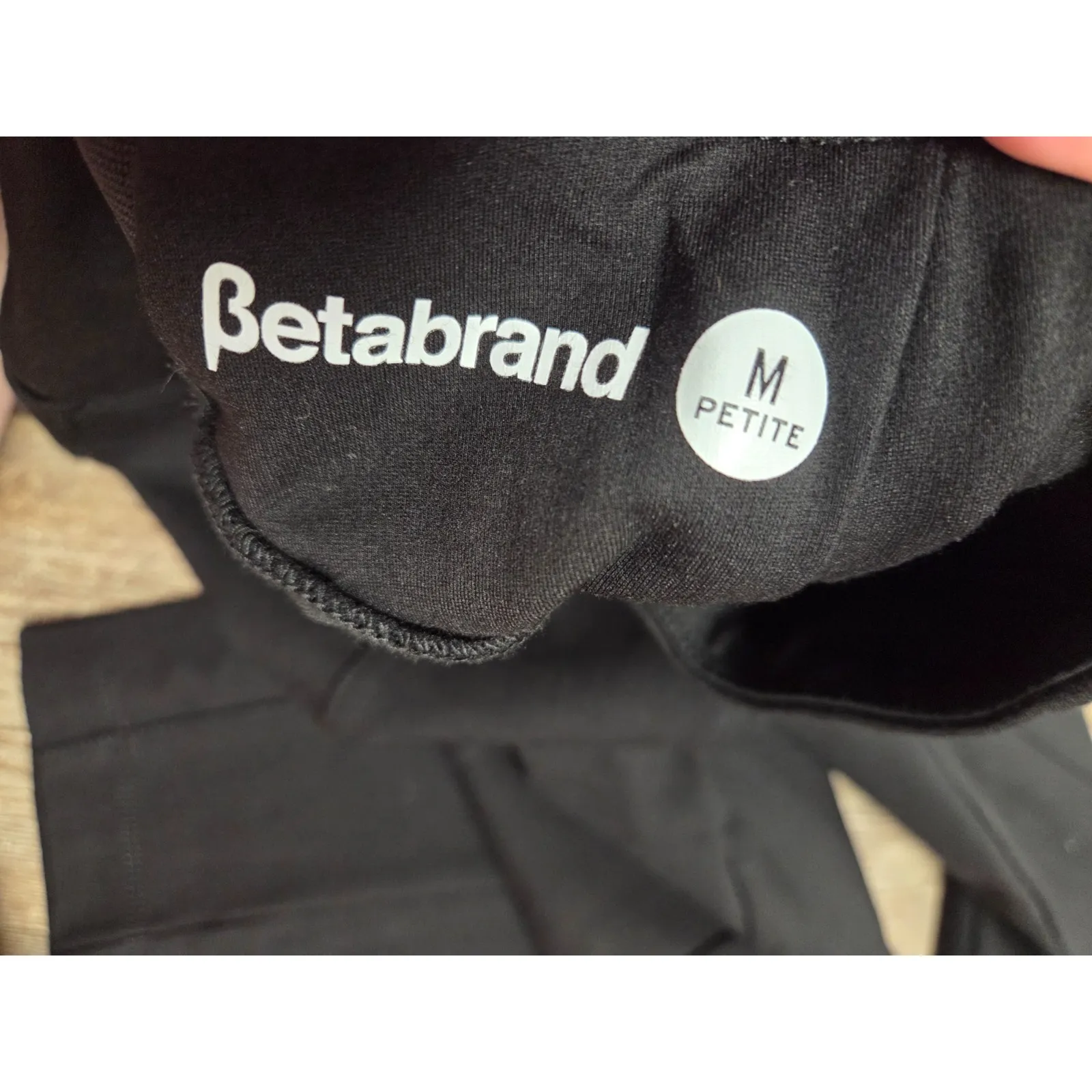 Betabrand Power Down Pant Skinny Solid Black Medium Petite NEW - Image 3