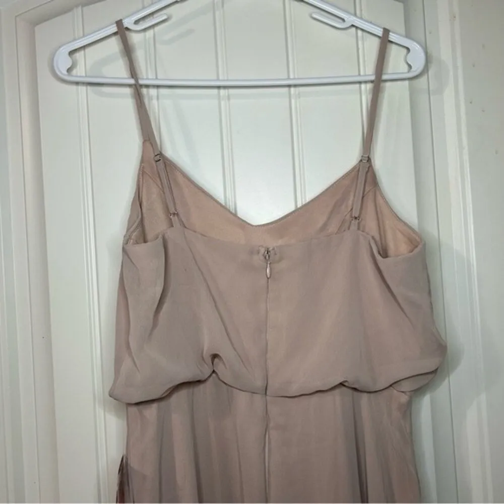 NEW Birdy Grey Gwennie neutral taupe bridesmaid maxi dress women's size small - Image 8