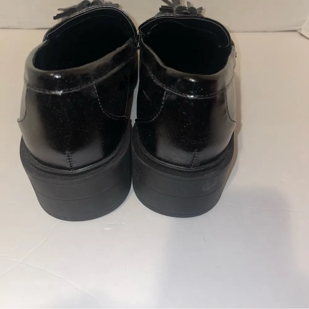 STEVEN NEW YORK Beryn Platform Kiltie Tassel Loafer Black Women’s size 9M NWT - Image 4