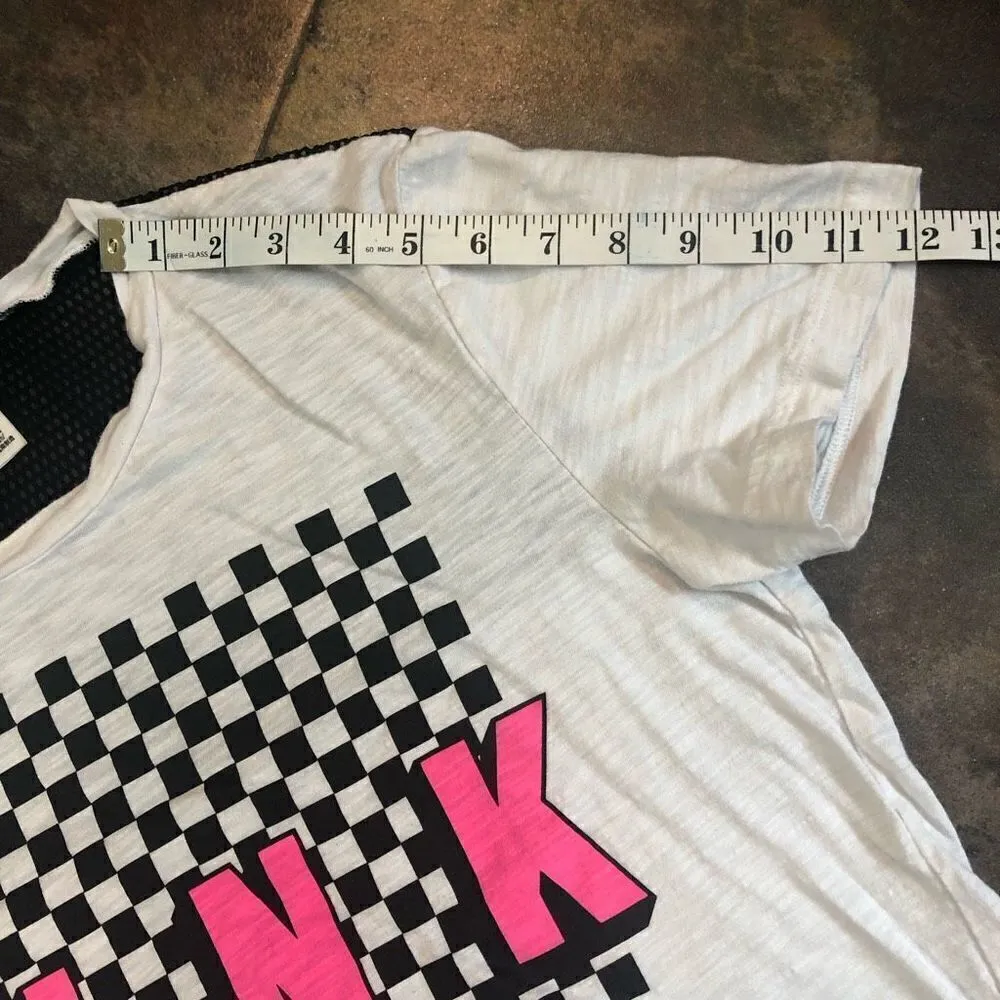 PINK Victoria Secrete Totally 80s Retro Tee Shirt Size Small - Image 8
