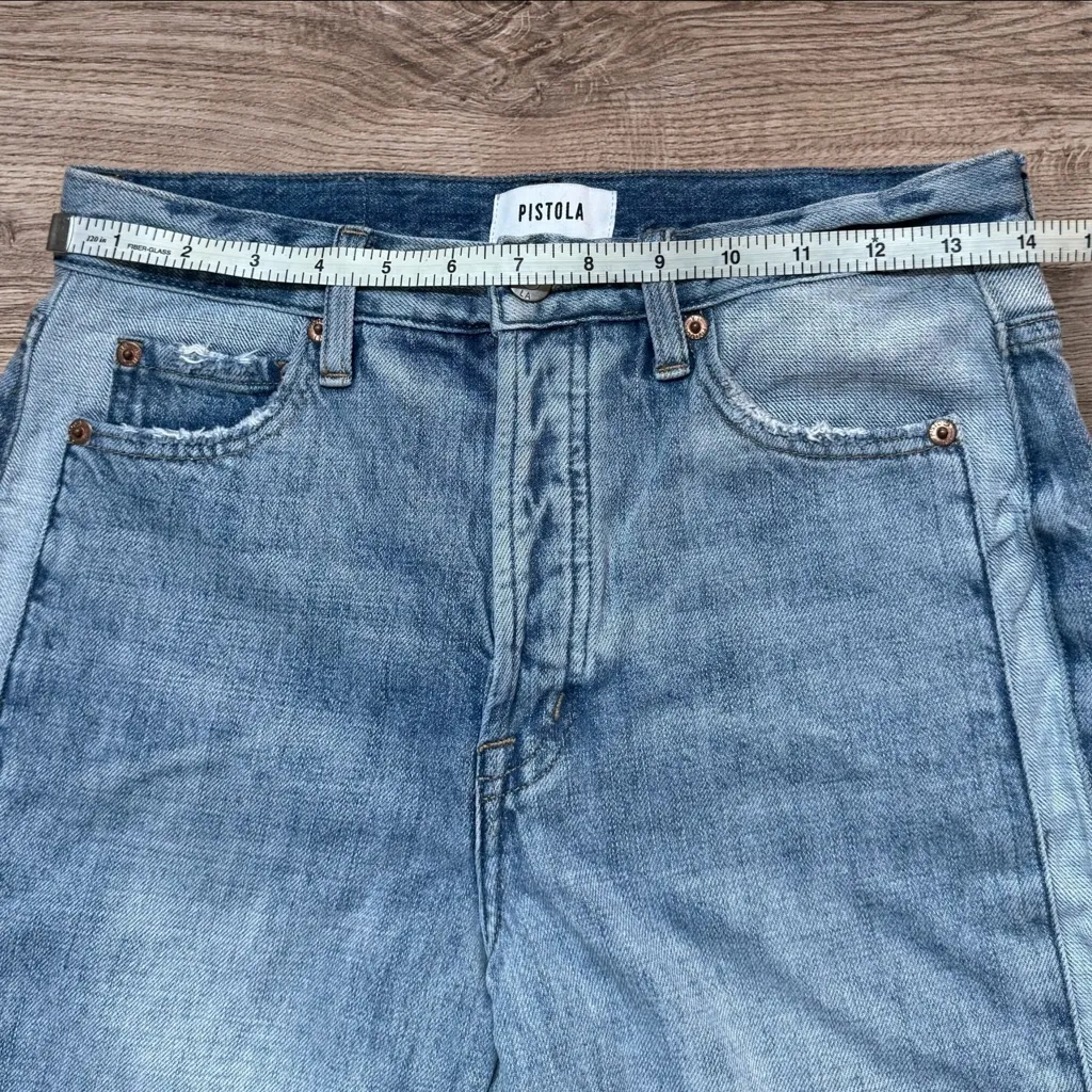 PISTOLA Charlie High Rise Straight Ankle Jeans Cabo Wash Size 26 - Image 8