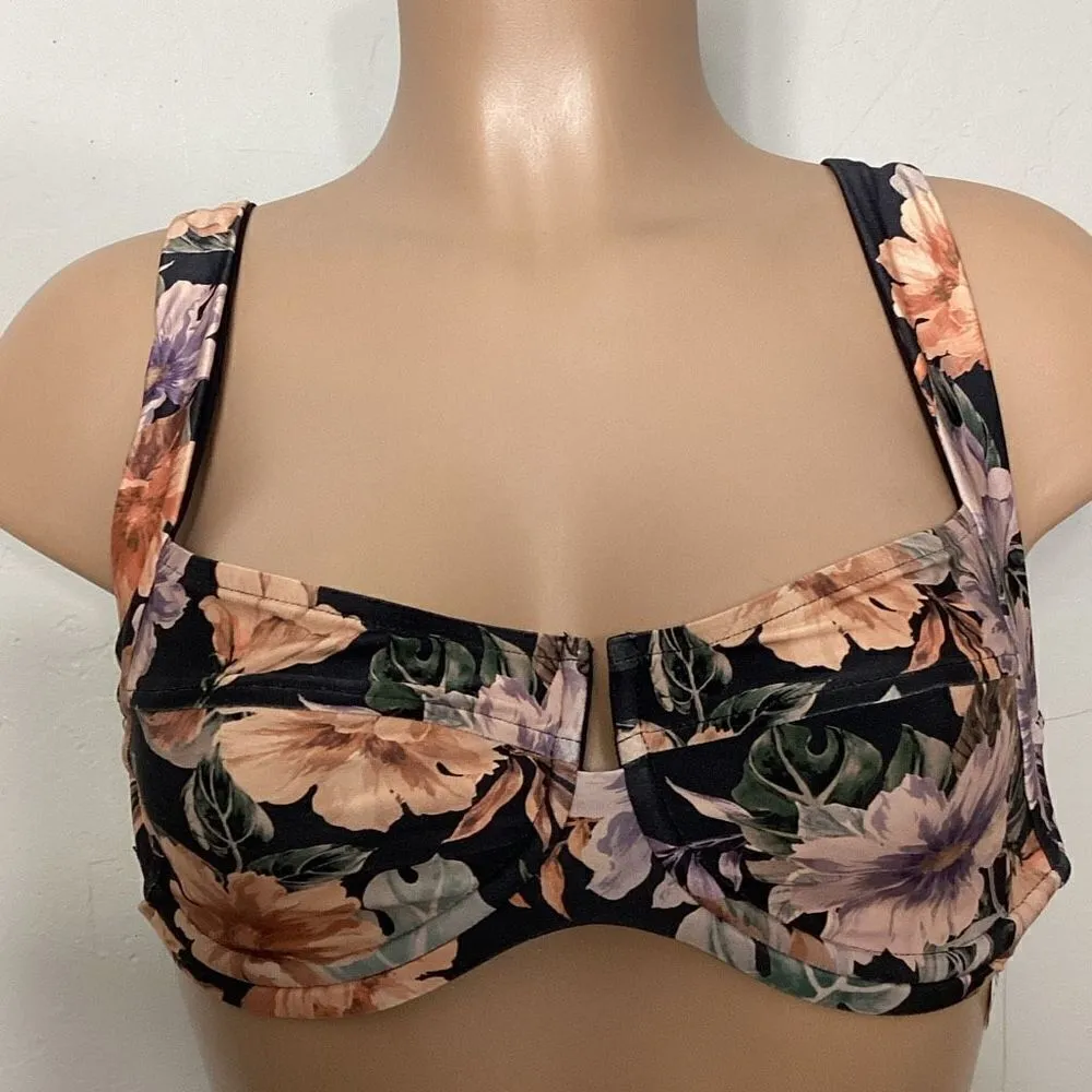 New. L*SPACE floral bikini. D-cup/L-bottom. Retails $198 - Image 8
