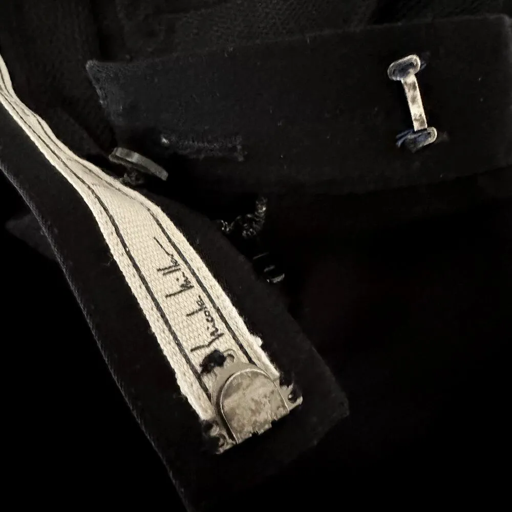 VTG Nicole Miller Dress Pants Pleated Front Wide Leg Hook & Eye High Rise 10 - Image 3