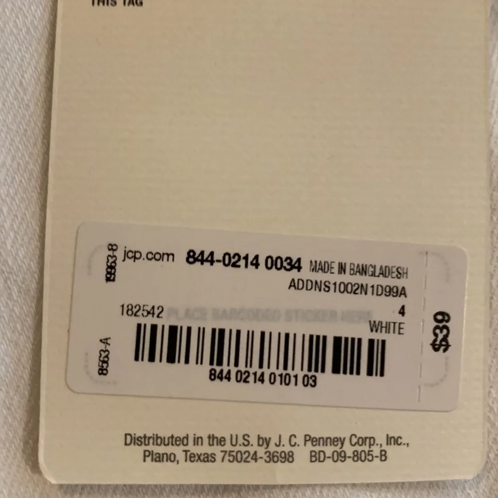 Women’s NWT White Jean Skirt Size 4 a.n.a Brand. Rough Cut Hem - Image 6