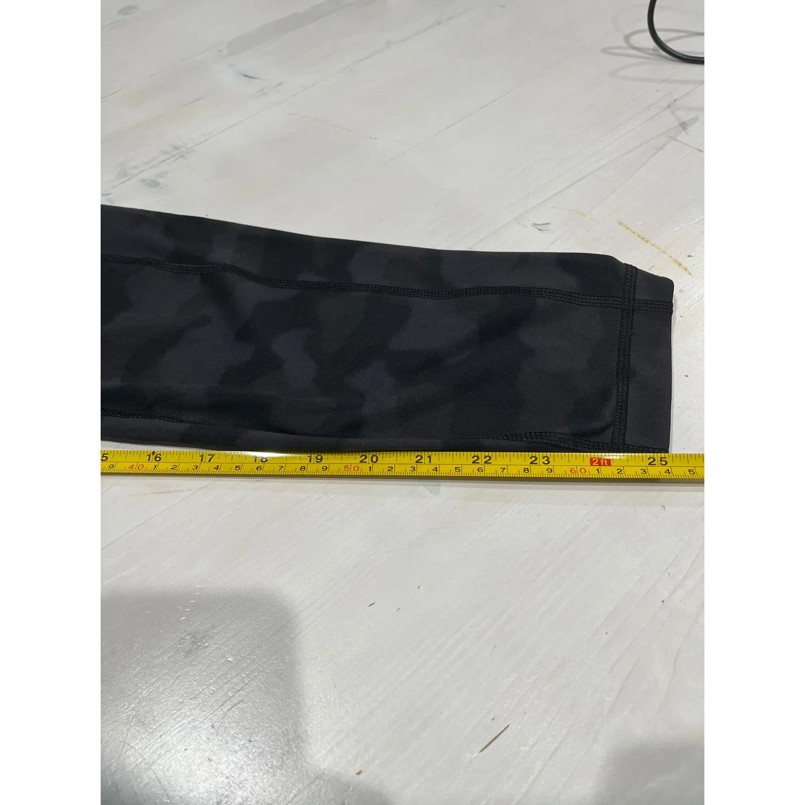 90 Degree By Reflex Camo Leggings with Pockets High Waist Athletic XL‎ Black - Image 4