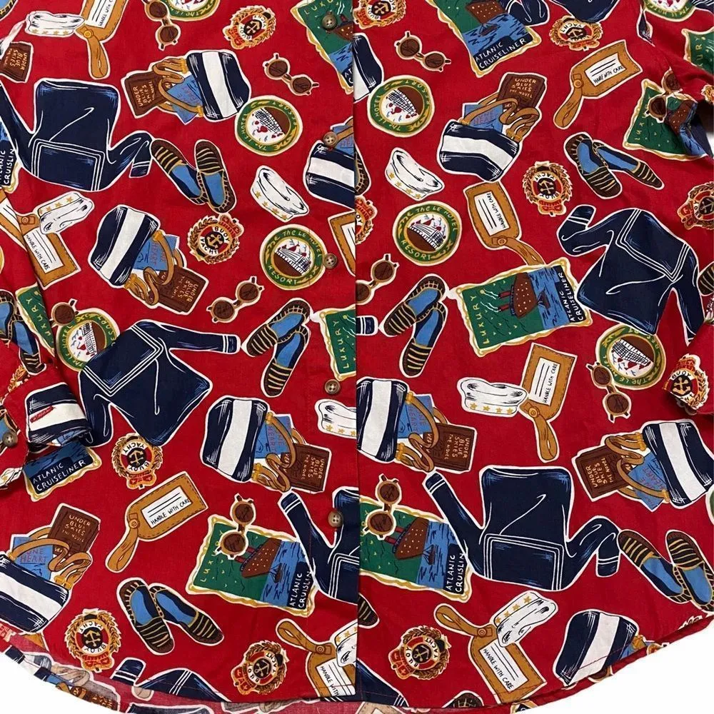 Talbots Novelty Mariner Print Button Down Shirt - Image 7