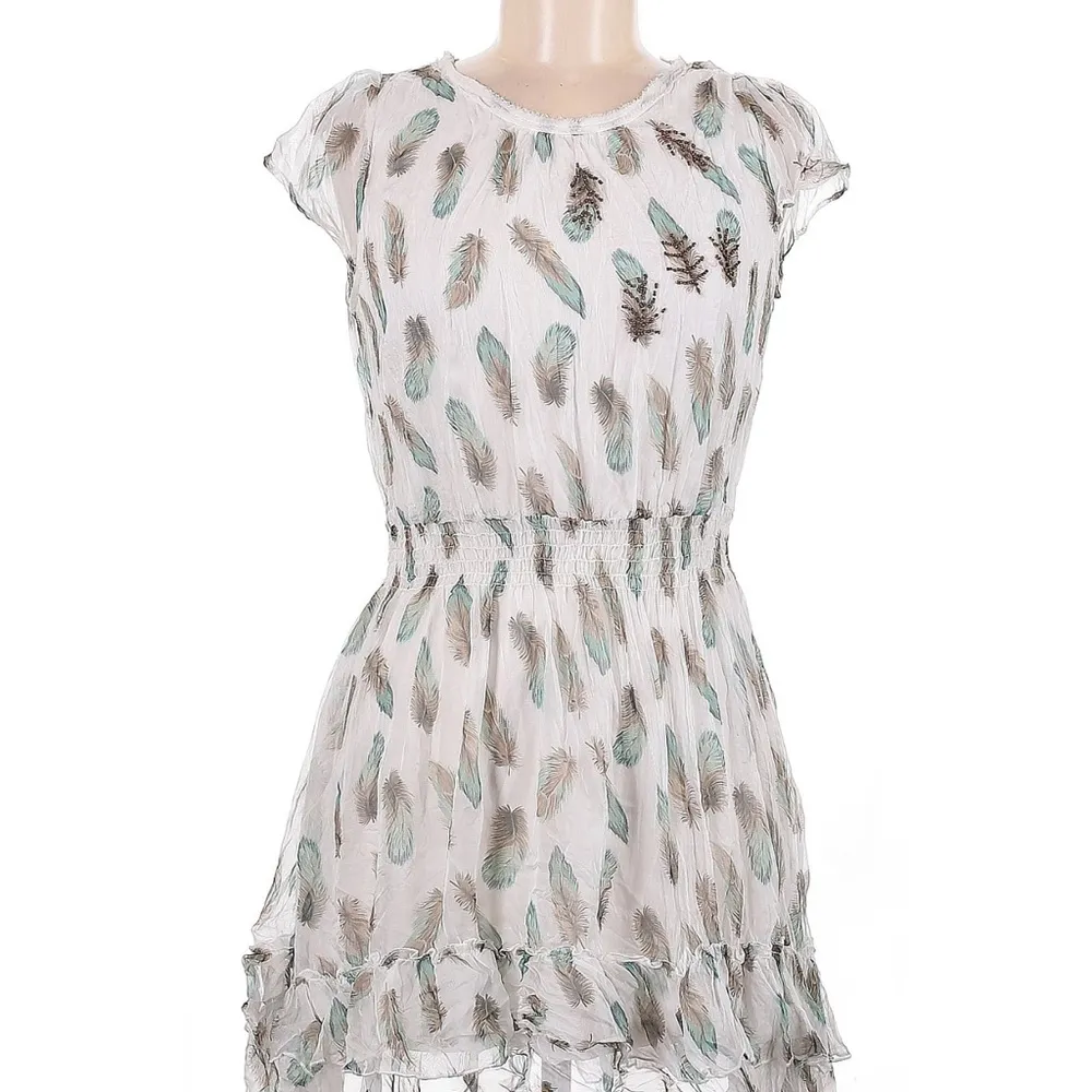 Gray Brown Cap Sleeve Mini Sundress Size M - Image 9