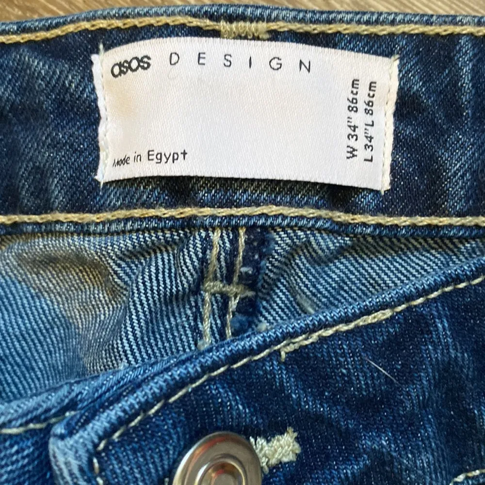 New ASOS Design Loose Fit Straight Leg Jeans Baggy Trendy Street Wear Festival - Image 3