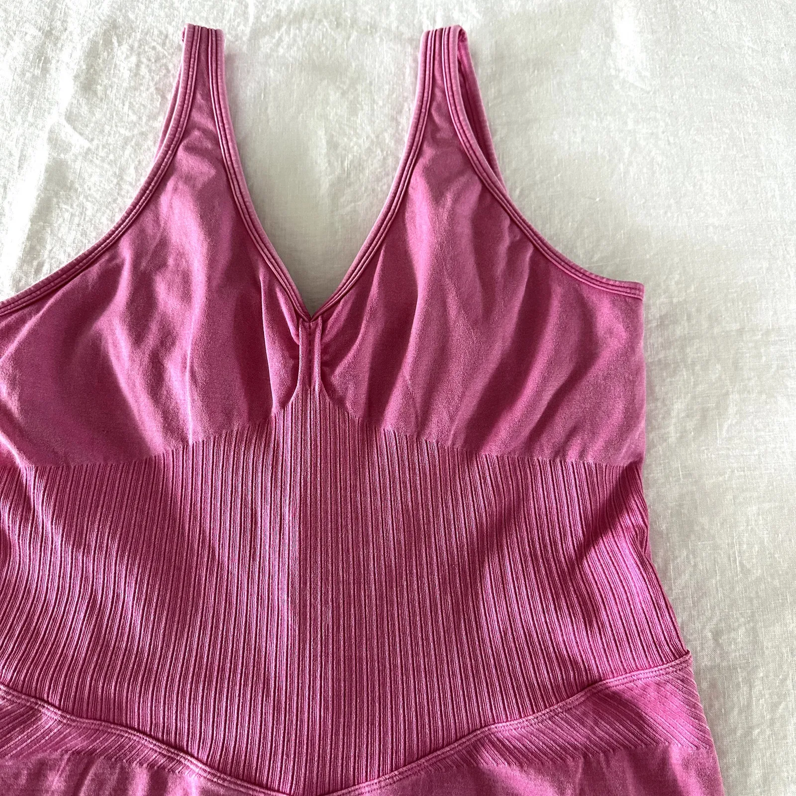 JoyLab Pink Seamless Shorts Bodysuit - Image 3