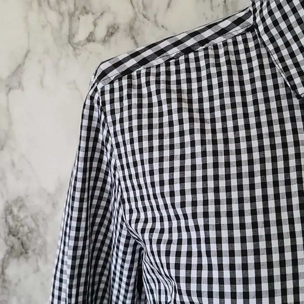 Blue Rair gingham shirt dress size xs - Image 2