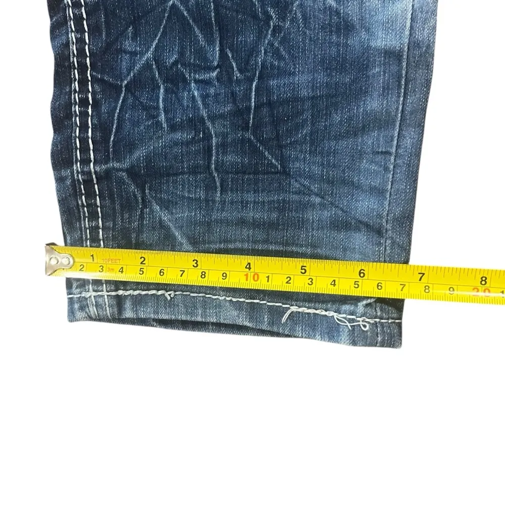 Amethyst Womens 9 Acid Wash Medium Wash Denim Capri Jeans - Image 6