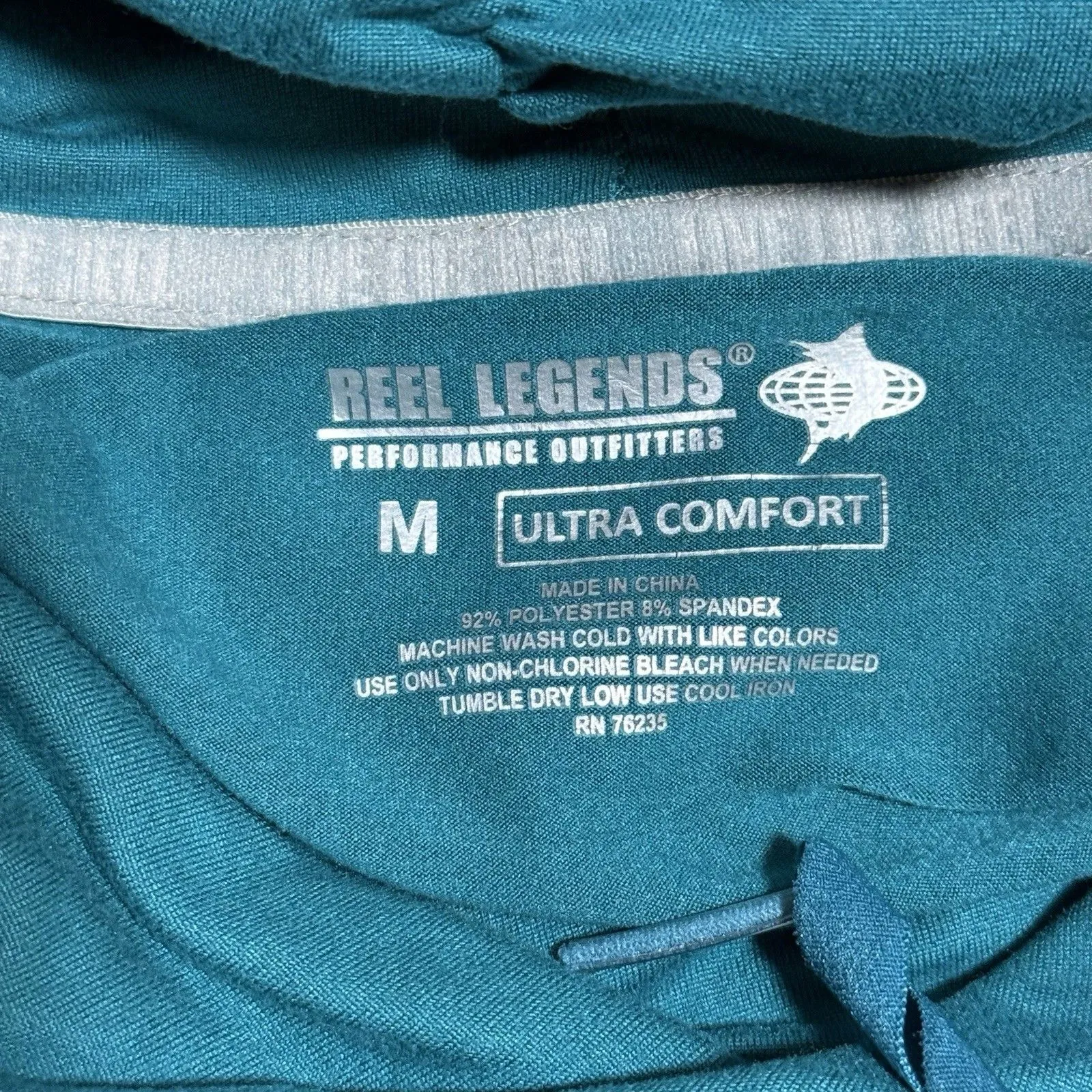 Reel Legends Shirt Womens Long Sleeve Cowl Neck/ turtleneck size M - Image 8