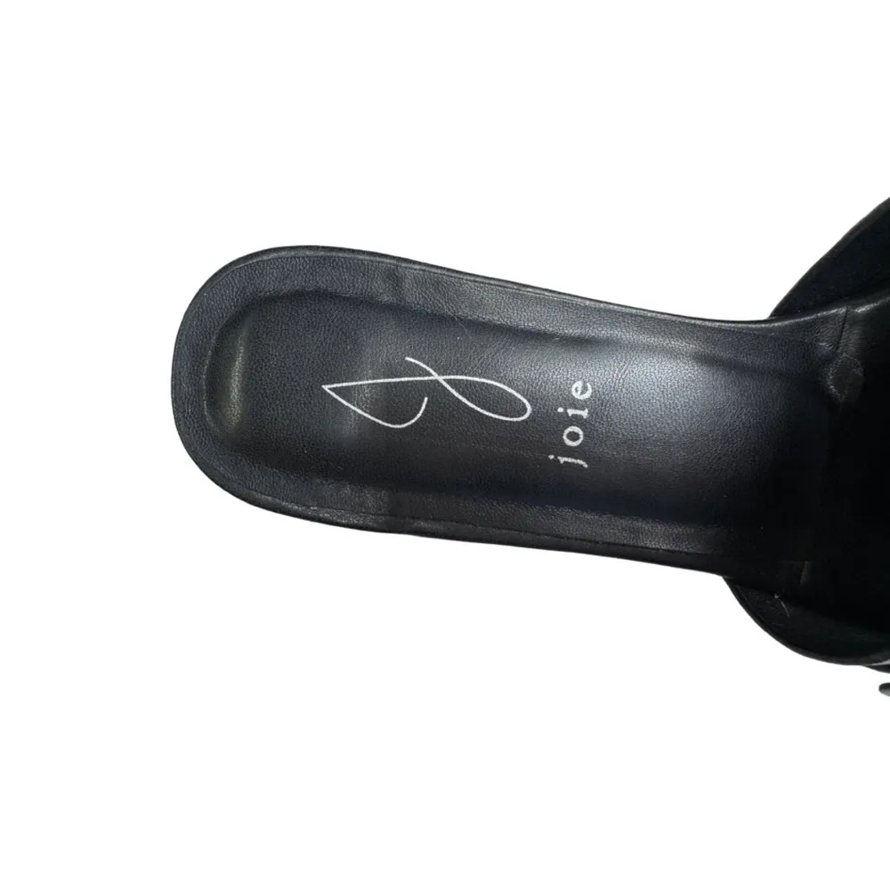 Joie Black Paige Slide Sandals flats tortoise buckle Minimalist Design 9 casual - Image 5