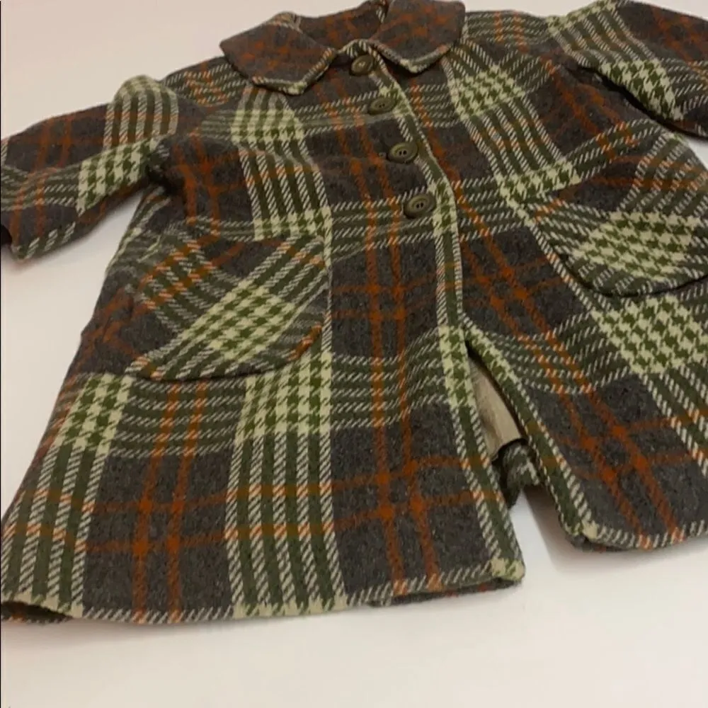 Vintage wool curtsy coats size 10 Gray - Image 8