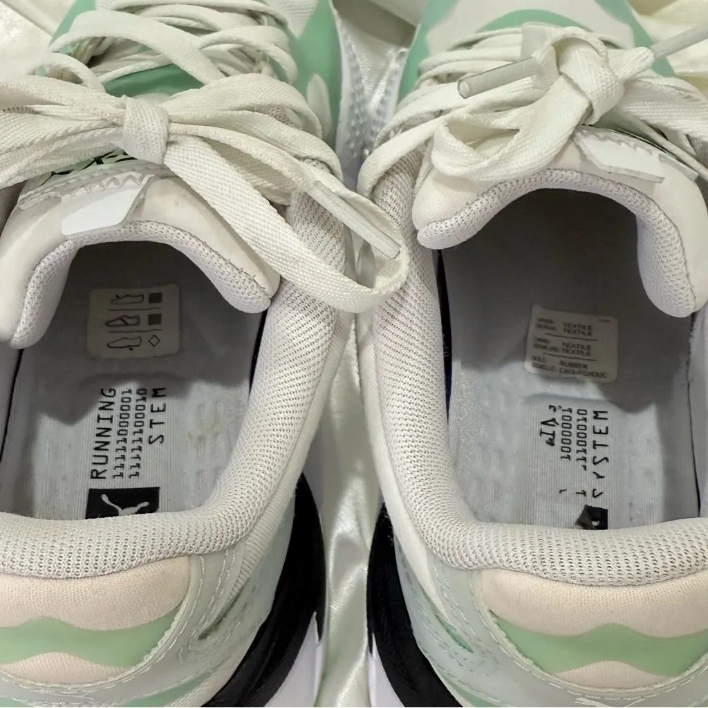 Puma RSX-3 Sneakers Mist Green Size 6.5 Chunky Running Workout Casual Sporty - Image 10