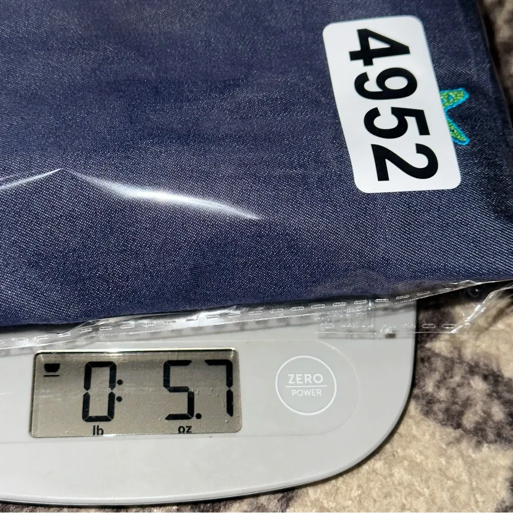 Lilly Pulitzer Vintage White Label 4 Navy Blue Green Starfish Embroidered Skirt - Image 5