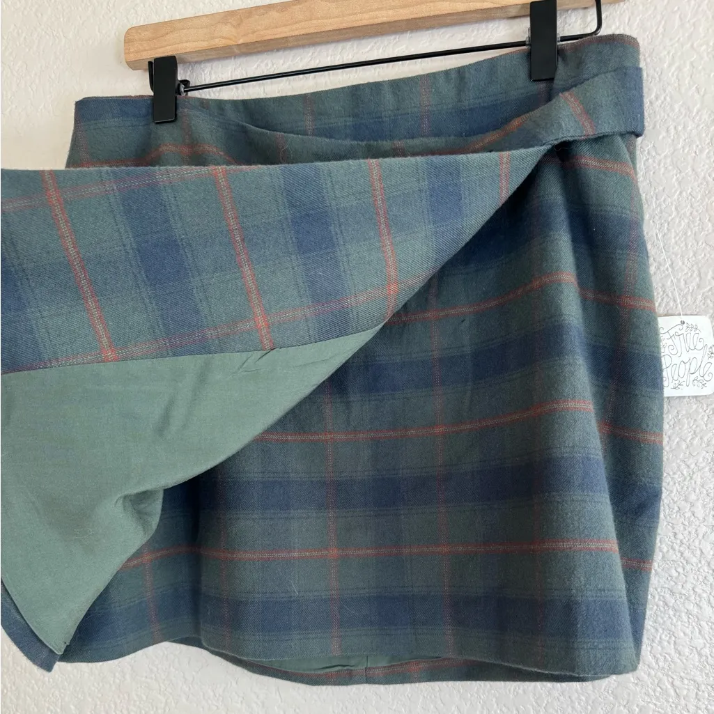 Free People Tessa Plaid Mini Skirt size 12 NEW $78 - Image 11