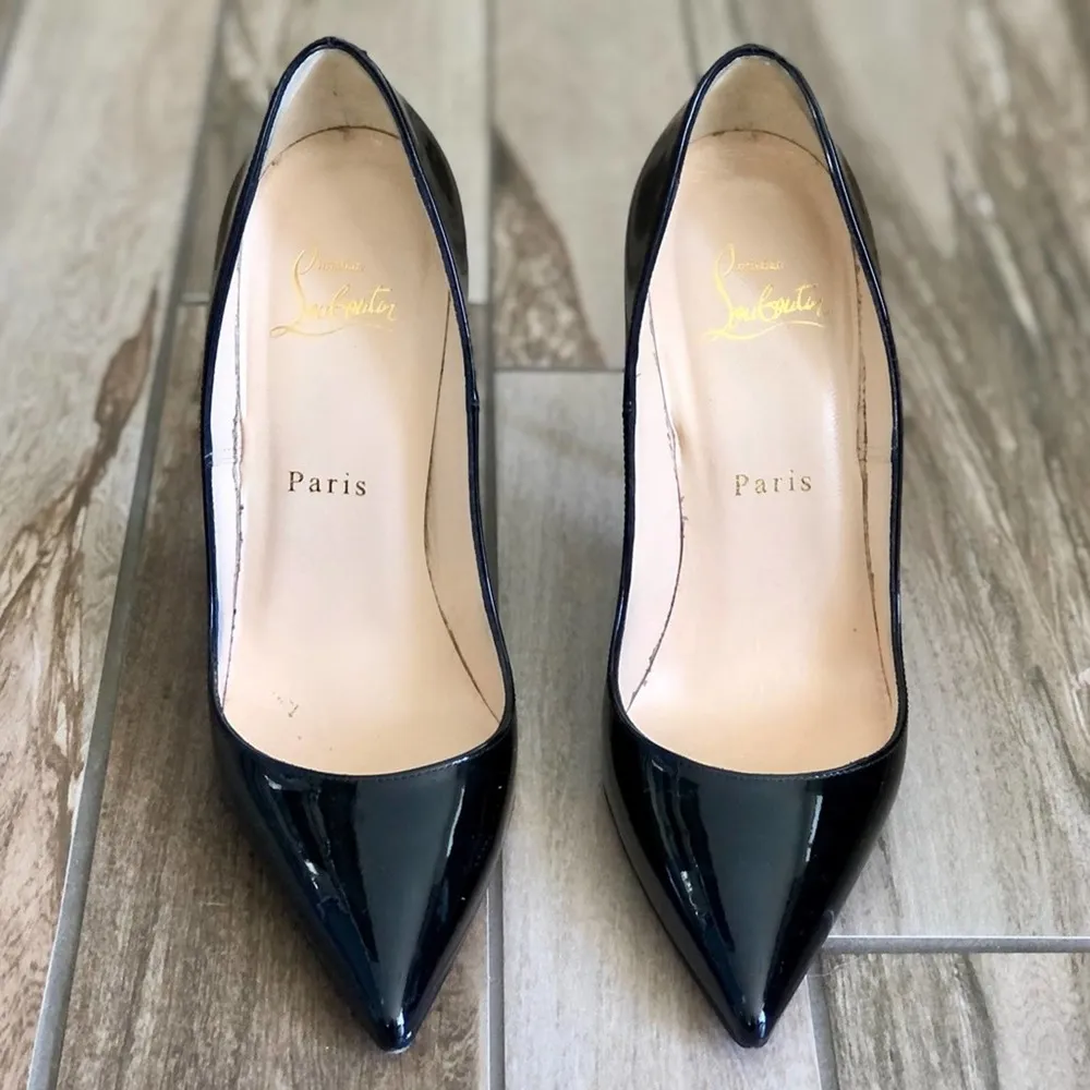 Christian Louboutin So Kate Pumps, Black Patent Leather sz. EU 36.5 - Image 8