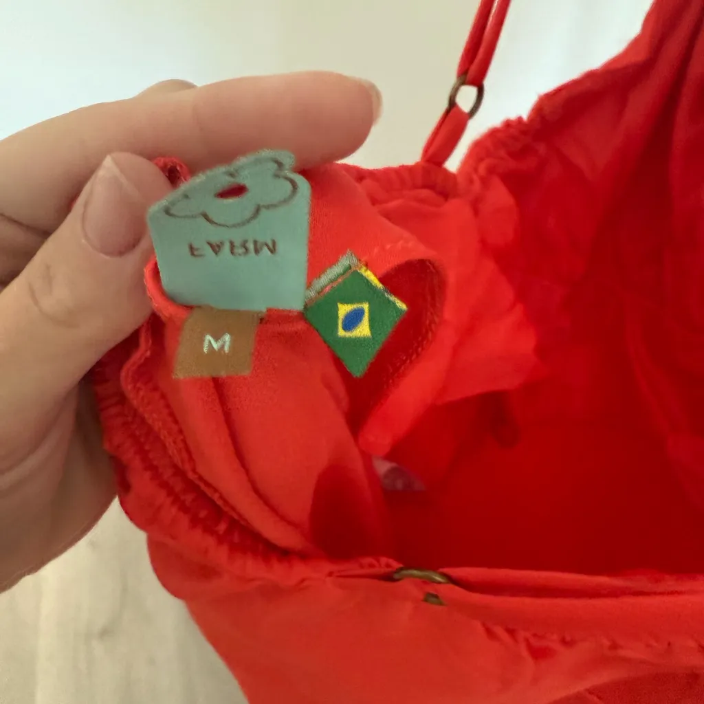 FARM Rio Vibrant Red Maxi Dress - Image 4