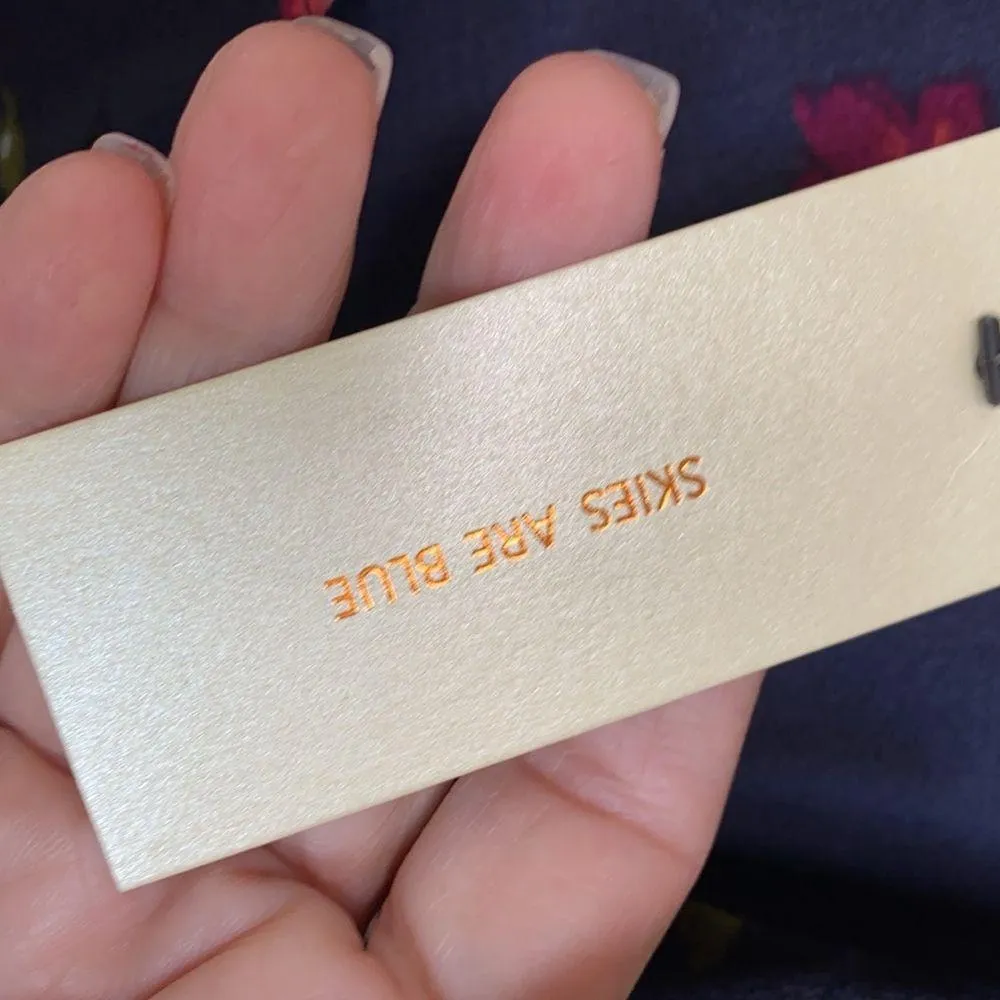 Skies Are Blue Floral Cold Shoulder Top Size XS NWT - Image 5