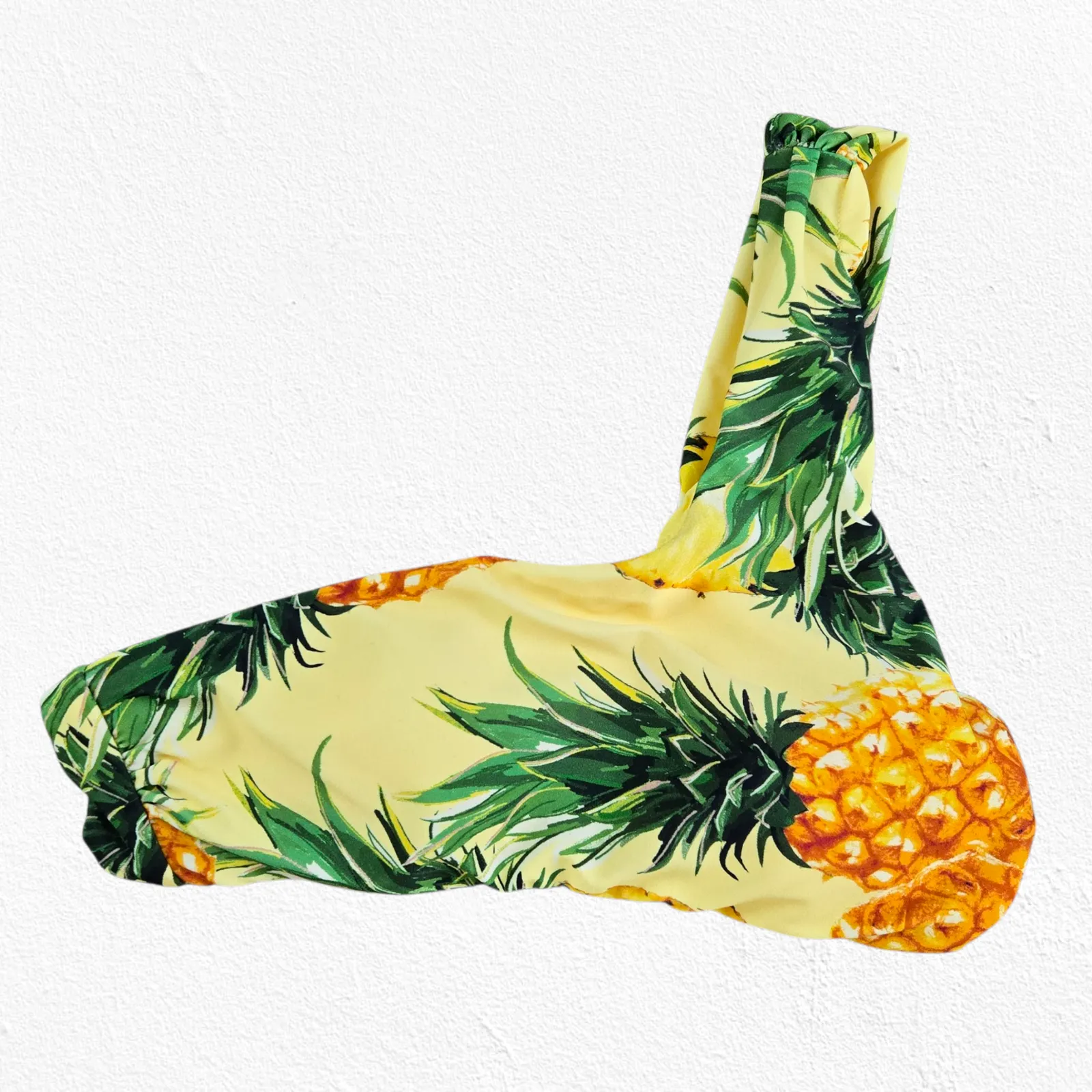 Anthropologie Pina Colada Pineapple One Shoulder Modest Bikini Top Size XS - Image 4