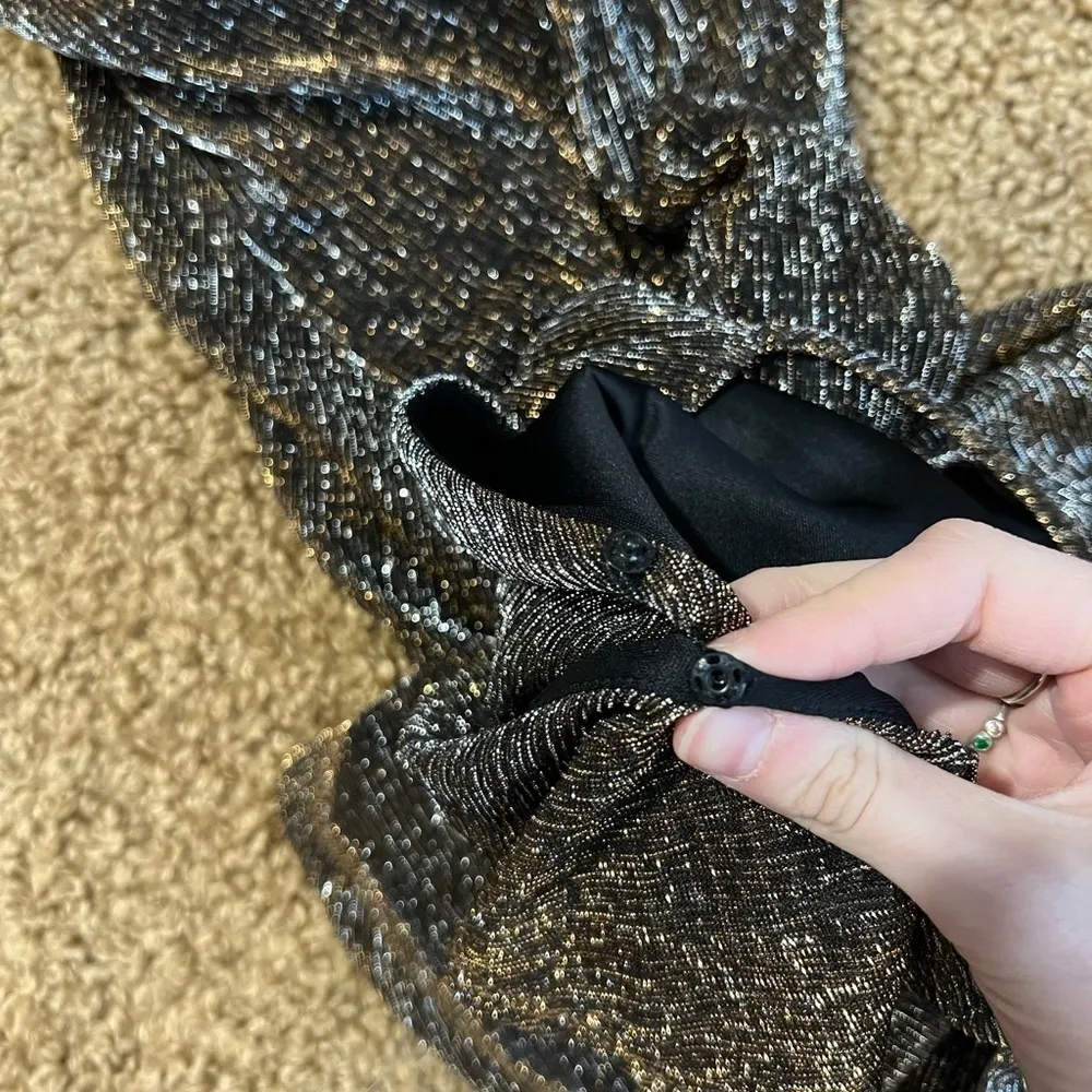 Lush Shiny Metallic Romper - Image 11