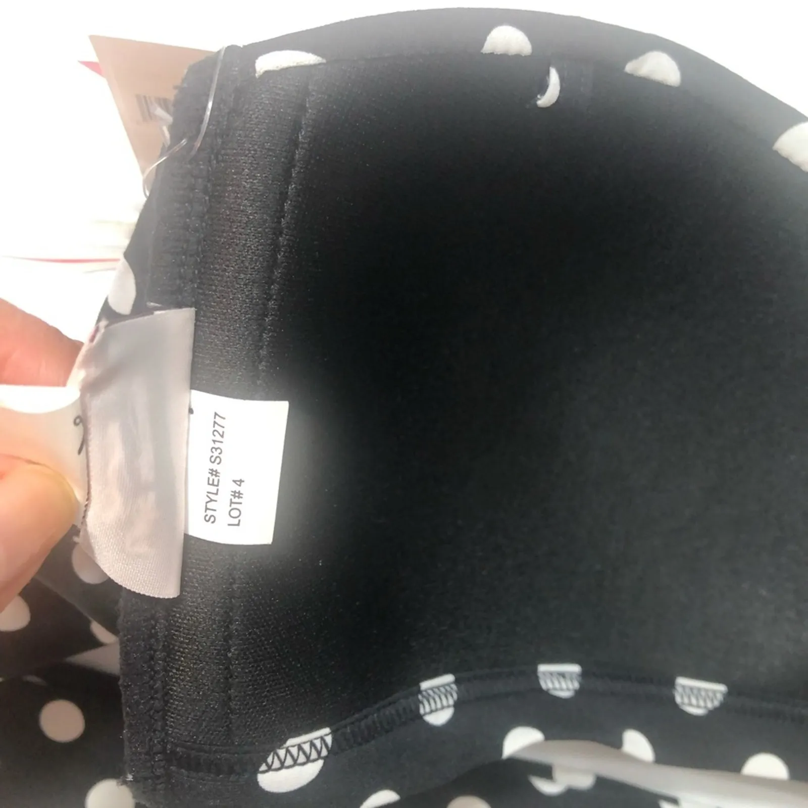 Kate Spade Lia Dot Bandeau Bikini swim Top Lg - Image 7