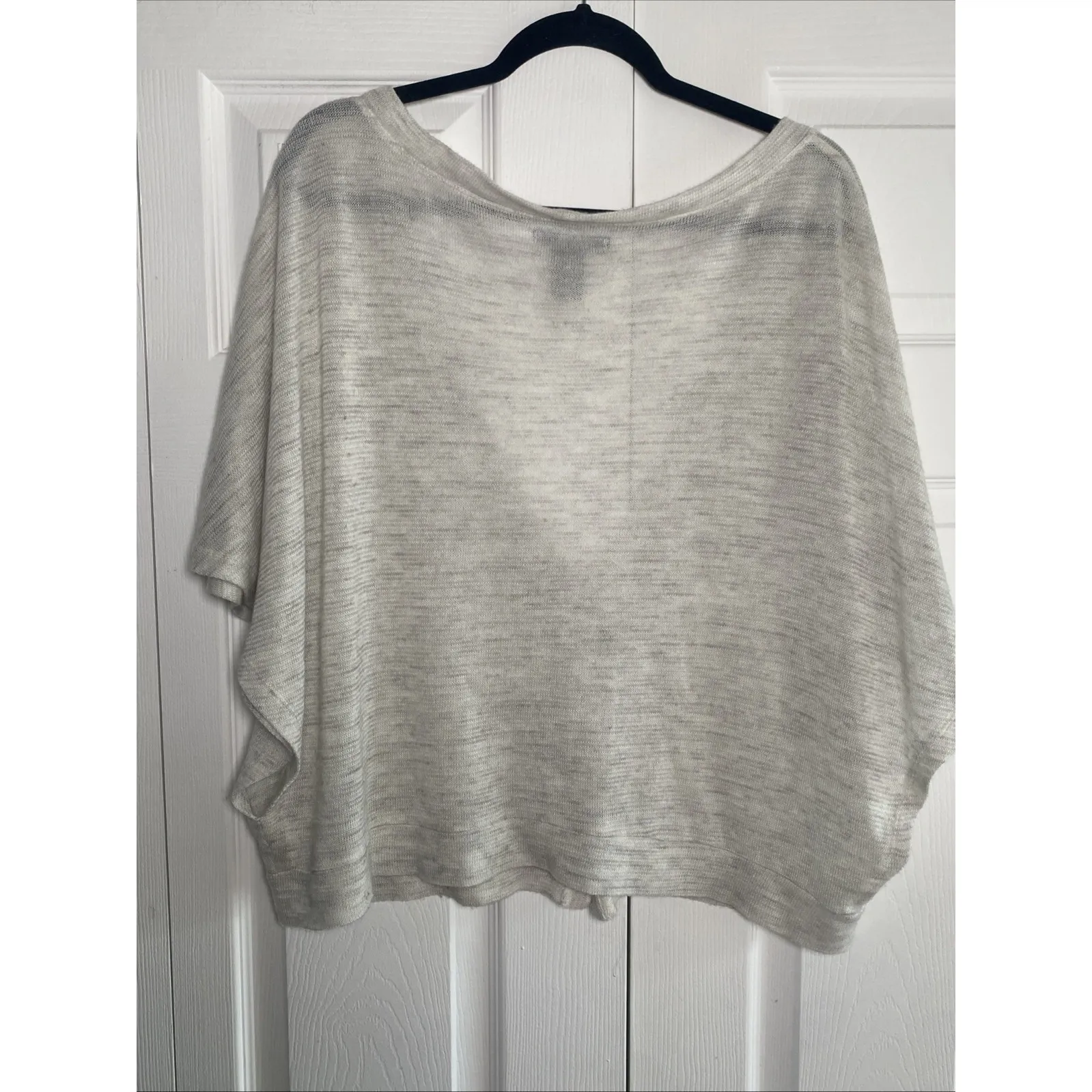 Lys Womens 2X Wool Blend Knit Cardigan Lagom Comfot Lightweight Travel Office Gray Size XXL - Image 6