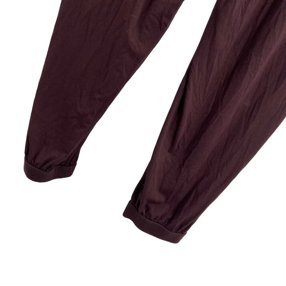 Eileen Fisher Pant Medium Viscose Jogger Brown - Image 3