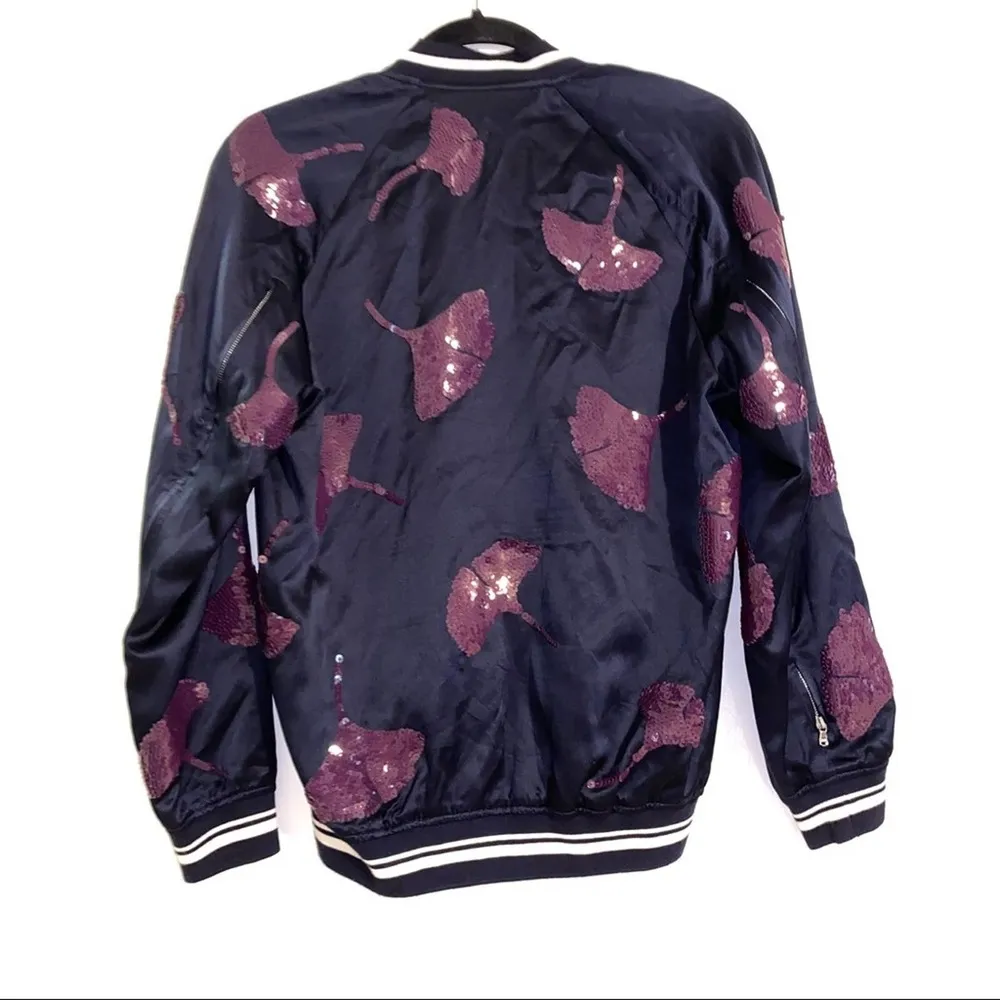 3.1 Phillip Lim Satin Sequin Bomber Jacket 4 - Image 2
