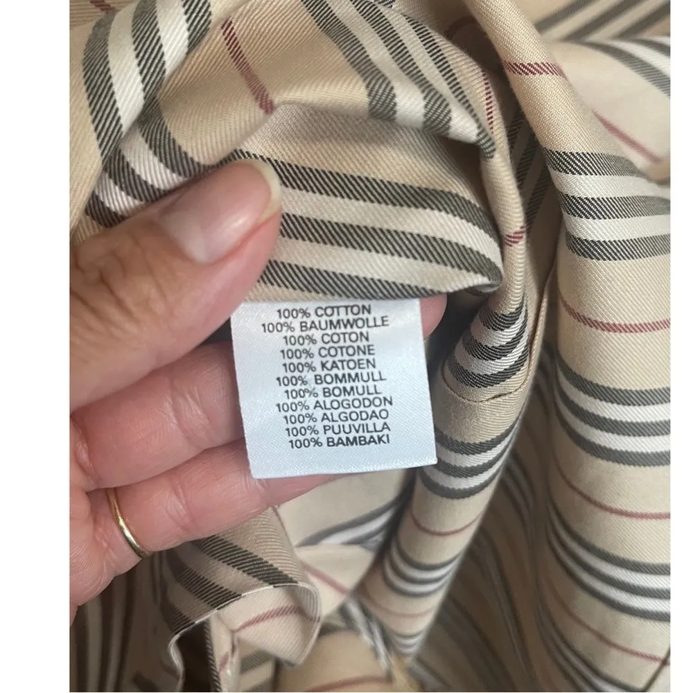 Burberry Classic Beige Striped Women's Blouse - Image 3