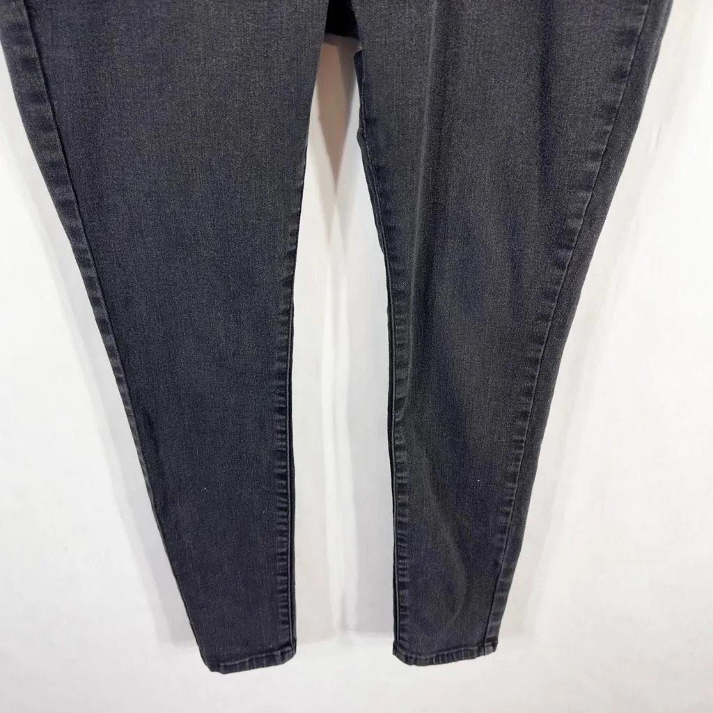 Judy Blue Size 15 32 Jeans Black Skinny High Rise Solid Stretch 28 Inseam 684 - Image 4