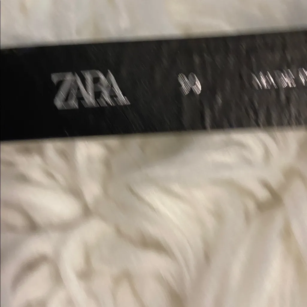 ZARA Women’s Black  Belt size 32” length 46”condition very good see all photos - Image 3