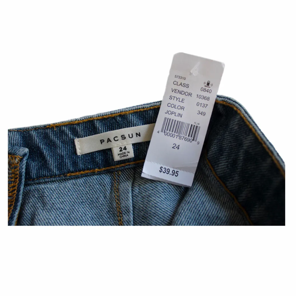 scalloped skirt medium wash - Image 3