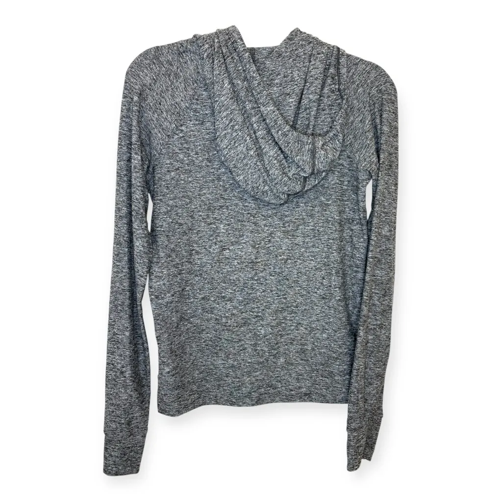 Outdoor Voices Heather Gray Hoodie S Minimalist Athleisure Thumbholes Running - Image 2