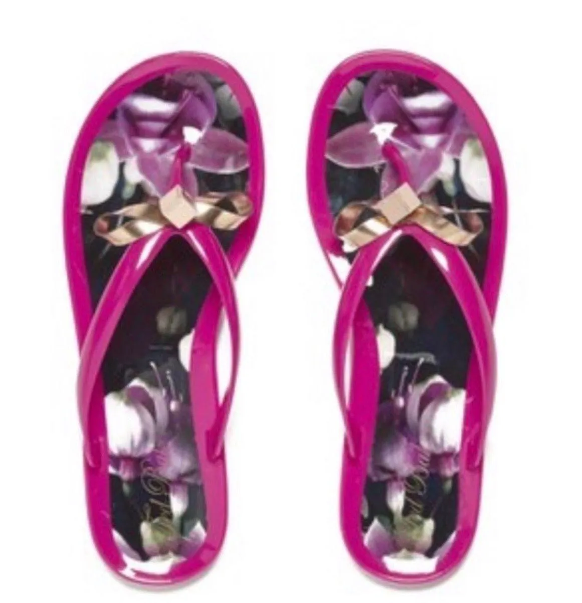 Ted Bakert Pink Bow Sandals - Image 2