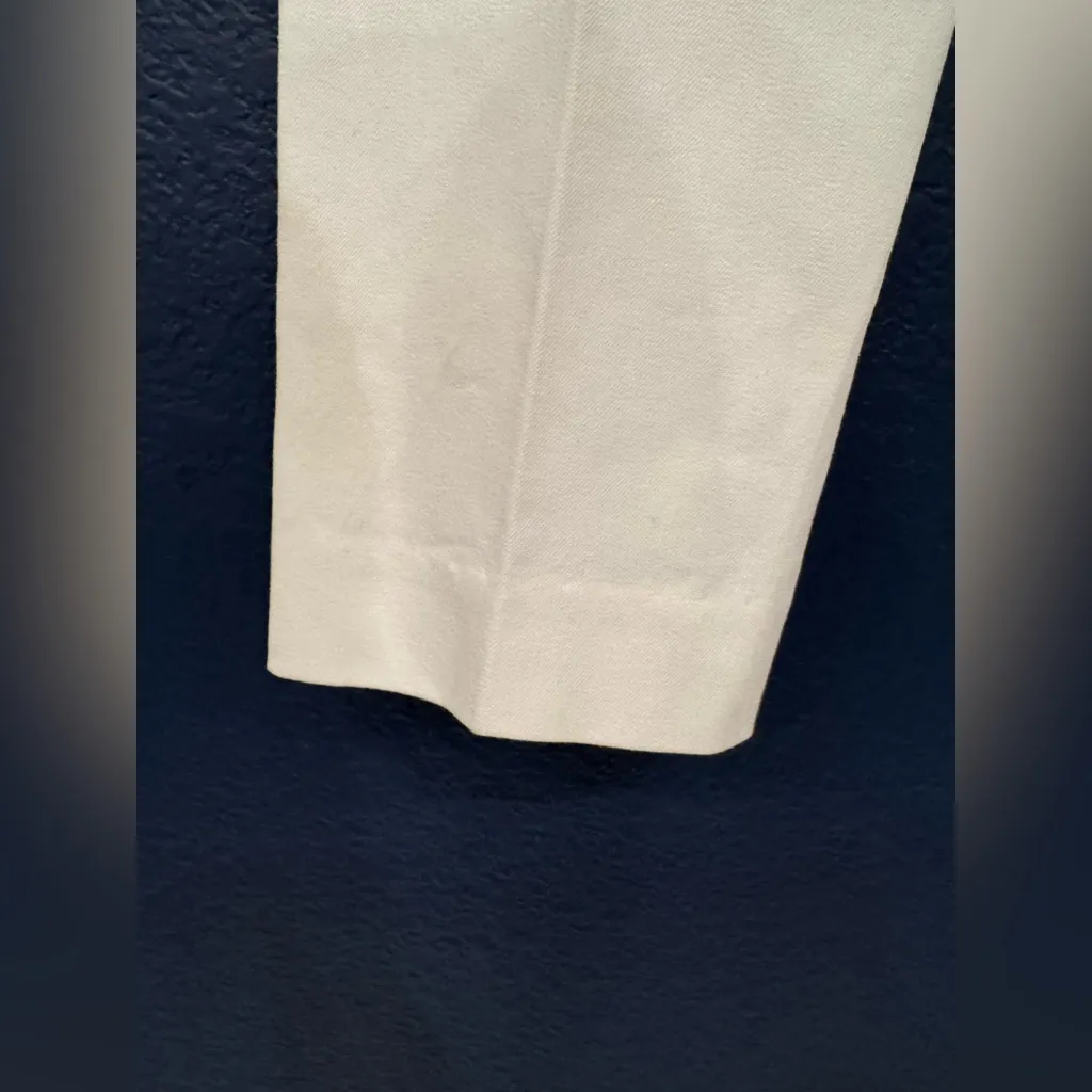 Trina Turk Lulu Pants Cropped Women’s White Cotton Size 00 - Image 8