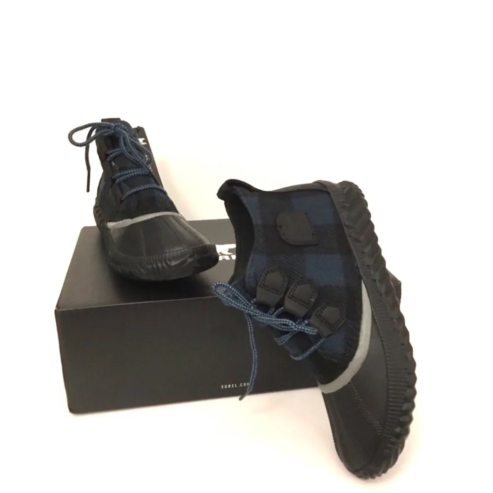 Sorel TealBlack Gingham Plaid Out N About Plus Lug Sole Waterproof Booti… - Image 13