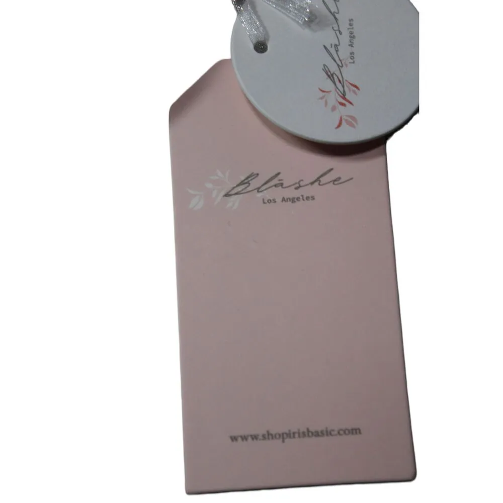 NWT Womens Blashe Pink Mesh Sheer Long Sleeve Bodysuit Top BT02320 Size Medium M - Image 8