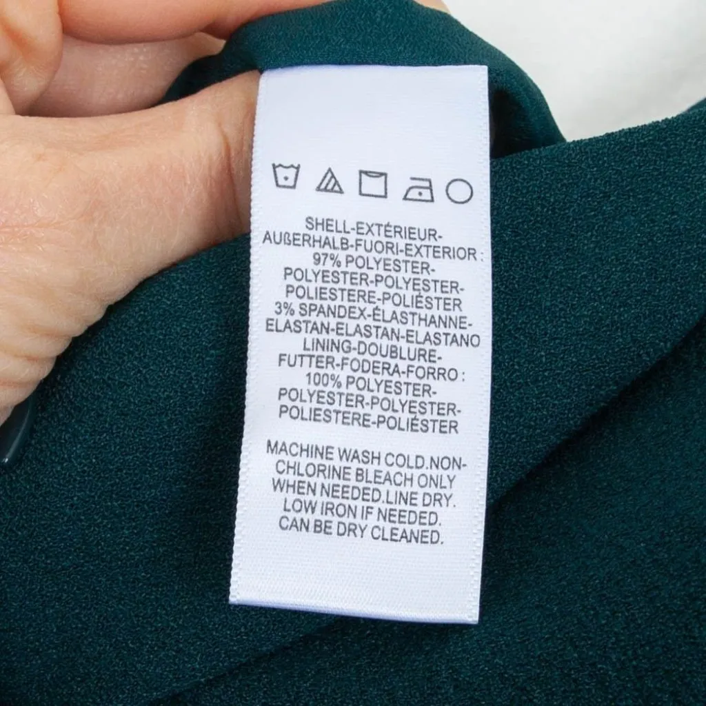 Dress The Population Womens Emmet Gathered Crepe Jumpsuit Size XL Cocktail Event - Image 11