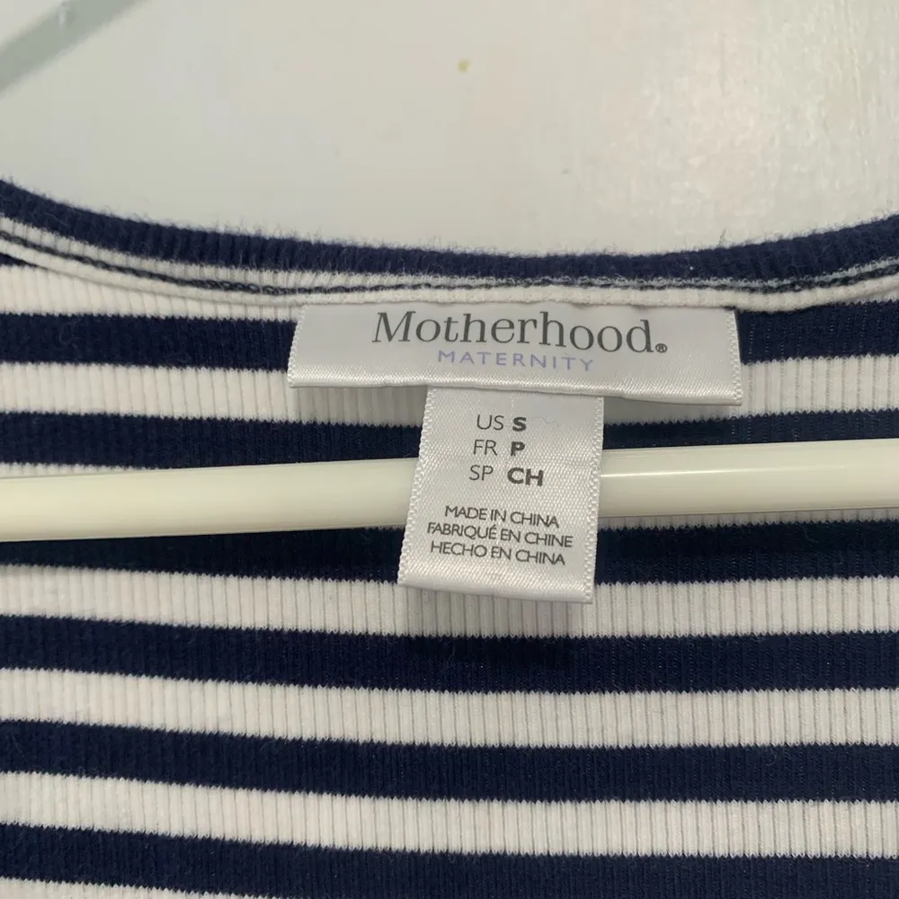 Motherhood maternity | white blue stripe sundress size small - Image 3