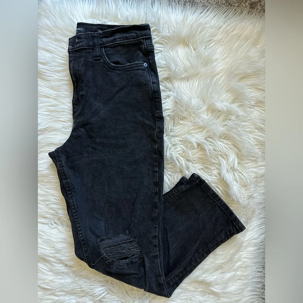 Banana Republic high rise straight jeans (SHORT) - Image 2