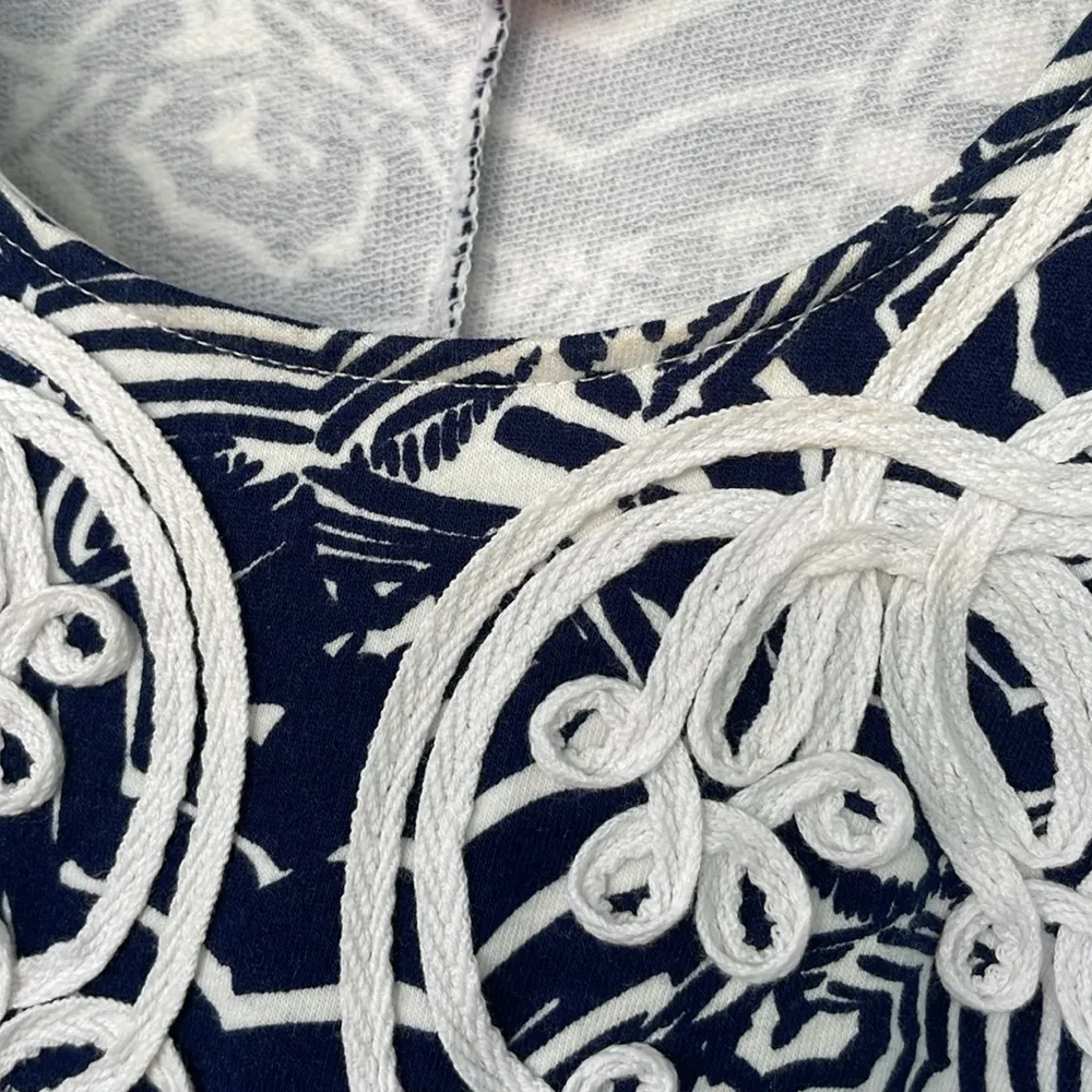 Lilly Pulitzer Oh Cabana Bot Umbrella Print Blue and White Foster Shift Dress XS - Image 6