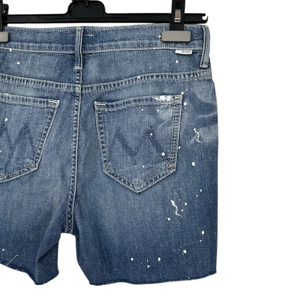 MOTHER The Nomad Fray Short in First Star I See Tonight Wash size 24 Splatter Blue - Image 8